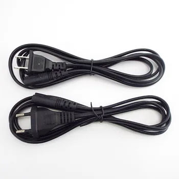 2-Контактный разъем для подводящего провода Штепсельная вилка кабеля питания ЕС США электрический провод 1,4 м 2 фута удлинитель адаптера переменного тока