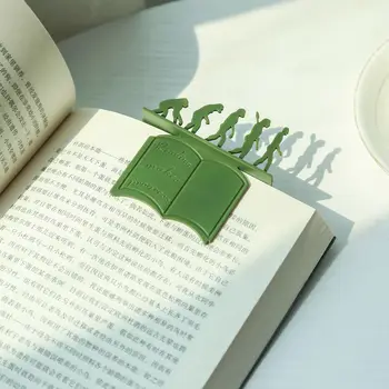 3D закладка для чтения Книжная метка Разделитель страниц Теория эволюции Закладки для книголюбов Подарок для детей, женщин, мужчин