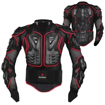 HEROBIKER Мотоциклетная куртка Мотоциклетная броня Куртка для мотокросса Защита груди и спины для мотокросса Мотоциклетный бронежилет Защита для верховой езды