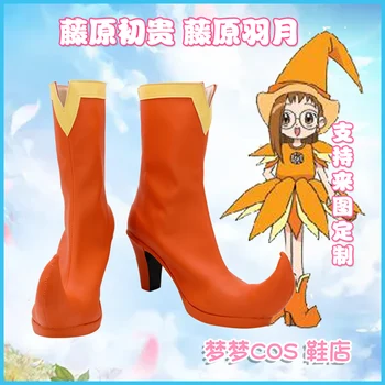 Обувь Ojamajo Doremi Fujiwara Hazuki, женские ботинки для косплея, аксессуары для ботинок, сделанные на заказ, Обувь для косплея в стиле аниме по индивидуальному заказу
