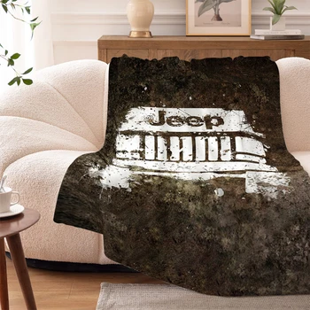 Ворсовое Одеяло Диван J-Jeeps Теплая Кровать На Коленях Флисовое Кемпинговое Изготовленное на Заказ Фланелевое Пушистое Мягкое Одеяло для Зимних Постельных Принадлежностей из Микрофибры King Size