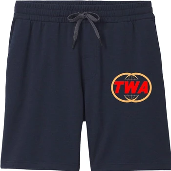 Мужские шорты с ретро-логотипом TWA Trans World Airlines. Отличный простой дизайн, который действительно выделяется. Идеально подходит для любителей авиакомпаний.