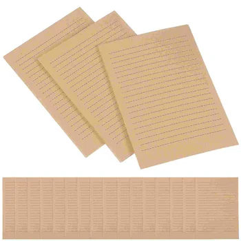 Винтажная Крафт-стационарная бумага формата А5 с подкладкой, канцелярские принадлежности для писем, объемные персонализированные письма