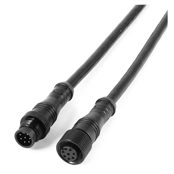 Новинка-3X8-контактный разъем M/F, водонепроницаемый соединительный кабель черного цвета
