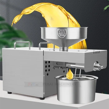 Маслопресс RG-106 Экстрактор масла из семян рапса, арахиса, оливкового масла, машина для производства масла холодного горячего прессования