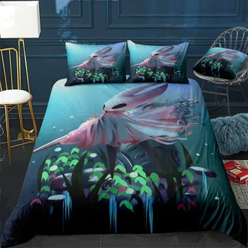 Пододеяльник Hollow Knight, удобное одеяло, дизайн домашнего декора, универсальный комплект постельного белья, постельное белье + наволочка, 3 шт.