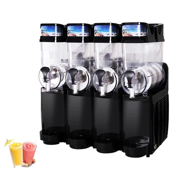 Машина для приготовления слякоти, производитель замороженных напитков, смузи, делающий двойной дозатор холодного сока, коммерческая машина для таяния снега в магазине напитков