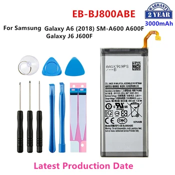 Совершенно Новый аккумулятор EB-BJ800ABE 3000 мАч для Samsung Galaxy A6 (2018) SM-A600 A600F Galaxy J6 J600F Мобильный телефон + Инструменты