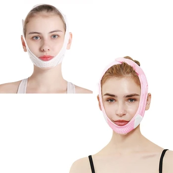 V-образная маска для подбородка, маска для подтяжки лица, пояс для уменьшения двойного подбородка, Многоразовая V-образная маска для похудения