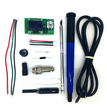T12 STC OLED-контроллер, цифровая паяльная станция, наборы для самостоятельного изготовления с ручкой, используемые для наконечников T12