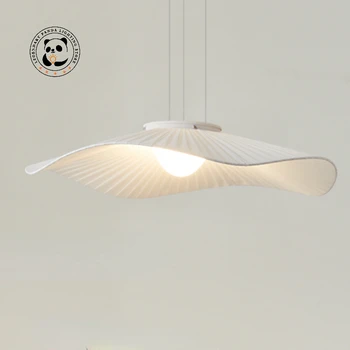 Скандинавские Простые подвесные светильники LED French Reative Cream Прикроватная лампа Master Cloth Art Ресторан Декор спальни потолочная люстра