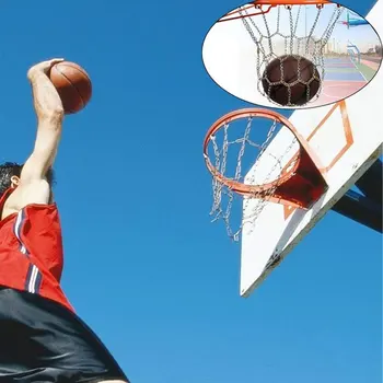 Простая в установке металлическая баскетбольная сетка-мишень для тренировок и матчей, прочная металлическая баскетбольная сетка