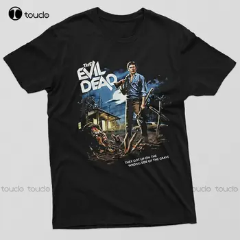 Футболка Эша Уильямса Evil Dead 2 The Evil Dead Винтажная рубашка белые футболки для мужчин на заказ aldult Подростковая мода унисекс забавная новинка