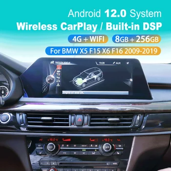 Для BMW X5 F15 Для BMW X6 F16 2009-2019 Android11 256G Автомобильный Мультимедийный Плеер Головное устройство Авто Стерео GPS Navi Магнитола Магнитофон
