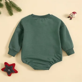 Рождественский комплект одежды для маленьких девочек и мальчиков, одинаковые комплекты для сестры и брата, детский комбинезон, толстовка для малышей