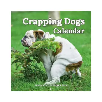 Календарь гадящих собак на 2024 год Собаки Гадят в красивых местах Настенный календарь Январь 2024 С декабря 2024 Семейный Планировщик
