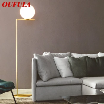 Скандинавский торшер OUFULA Современная семейная гостиная Спальня Nordic LED Креативный декоративный светильник