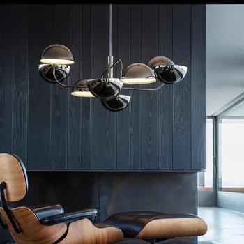 Художественное оформление столовой и кабинета, креативная гостиная в скандинавском стиле, Постмодернистская люстра