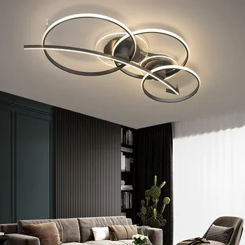 Лампа в гостиной Новый Современный Минималистичный Потолочный Светильник Для поверхностного монтажа Nordic Atmosphere Creative Ring