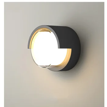 Светодиодный домашний декор, настенный светильник в помещении, современный минималистичный прикроватный светильник для гостиной, коридора, прохода, Квадратный настенный светильник для отеля