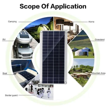Портативная панель солнечных батарей на колесах с покрытием из ПЭТ, Солнечные панели с питанием от аккумулятора