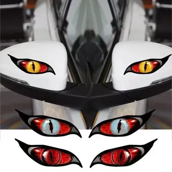 2 шт. автомобильные наклейки Eagle Eye, персонализированное зеркало заднего вида, Декоративная автомобильная креативная блокировка царапин, наклейка на голову автомобиля, наклейка на мотоцикл