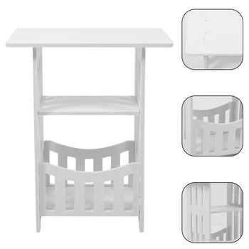 Прикроватная тумбочка Прикроватный столик Приставной стеллаж для дивана Прикроватный столик Мебель для дома для небольших помещений
