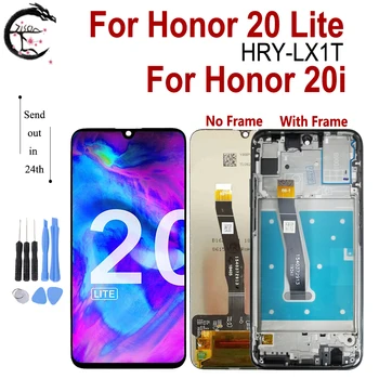 Для Honor 20 Lite ЖК-дисплей С Рамкой Для Huawei Honor20 lite 20i Дисплей HRY-LX1T Сенсорный Экран Дигитайзер В Сборе Замена 6,21