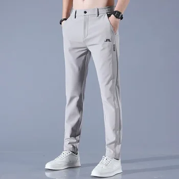 Гольф 2023, Летние мужские брюки для гольфа, высококачественная эластичность, Модные повседневные брюки, мужская дышащая одежда J Lindeberg для мужчин, одежда для гольфа для мужчин