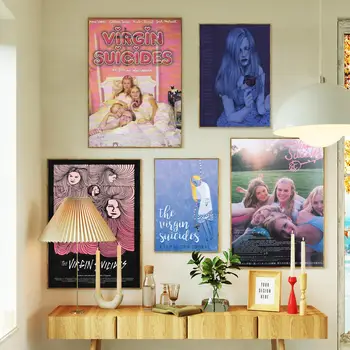 девственницы-самоубийцы, картина на холсте, плакат, печать на стене, арт-плакат для современной семейной гостиной, Домашний декор