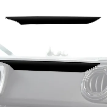 Пианино Черный ABS автомобильный пассажир, накладка на боковую панель приборной панели, наклейки, подходящие для Toyota Tacoma 2015 2016 2017 2018 2019 2020