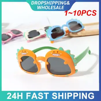 1-10 шт. Милые детские солнцезащитные очки, многоцветные универсальные очки для путешествий, женские солнцезащитные очки, милые детские солнцезащитные очки, материал ПК