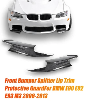 1 пара Автомобильных Сплиттеров Переднего Левого и Правого Нижнего Бампера Для BMW E90 E92 E93 M3 2006-2013 Защитная Накладка Для Передней Губы