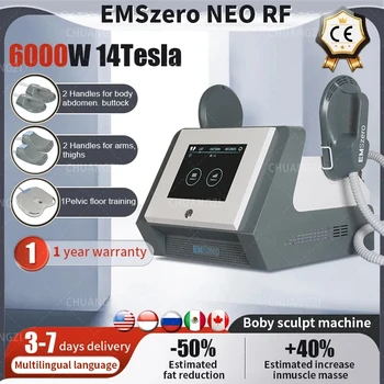 DLS-EMSLIM Портативный HI-EMTI NEO RF 6000 Вт 14Tsl Миостимулятор EMSzer Для Похудения Ems Body Muscle Sculpt Machine