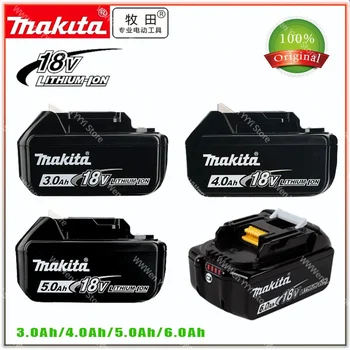 НОВЫЙ makita Original 18 В 3.0/5.0/6.0 Литий-ионный аккумулятор емкостью 4,0 Ач для Makita BL1830 BL1815 BL1860 BL1840, Сменный Аккумулятор для электроинструмента