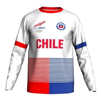 Чили Велоспорт Джерси Pro Рубашка Для Мотокросса С Длинным Рукавом Bike Road MTB Одежда Для Скоростного Спуска Спорт На Открытом Воздухе Белый Топ Стиль Мужской Дизайн