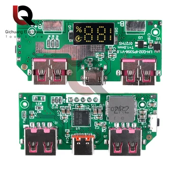 5V 3A Литиевая батарея Цифровой дисплей Модуль быстрой зарядки IP5356 TYPE-C Micro USB QC3.0 2.0 PD3.0 PD2.0/AFC/FCP