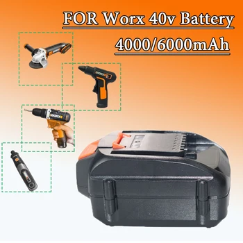 40V WA3580 Литиевая Батарея для Worx 40V 6000mAh Батарея WG180 WG280 WG380 WG580 Замена Worx 40V Литиевая Батарея