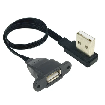 Вверх, вниз, влево, под прямым углом Крепление женской панели USB 2.0 B к удлинительному кабелю принтера USB B для мужчин С удлинительным кабелем для крепления к уху