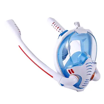 Маска для подводного плавания на все лицо, водонепроницаемая, с защитой от запотевания и протечек, HD-объектив, силиконовая маска для подводного плавания с сумкой для хранения, маска для дайвинга, прямая поставка