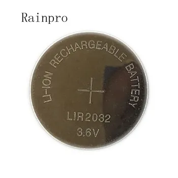 2 шт./ЛОТ LIR2032 Coin Cell Battery 2032 Литиевая кнопка зарядки аккумулятора Может заменить CR2032 для часов