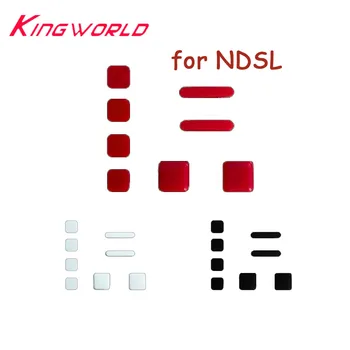 Сменная силиконовая накладка-кнопка для DS Lite для кнопок консоли NDSL, комплект наклеек, запчасти для ремонта