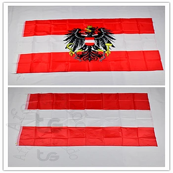Австрия 90 *150 см, баннер с австрийским флагом, 3x5 футов, подвесной национальный флаг для встречи, парада, вечеринки.Подвешивание, украшение