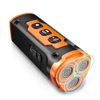 Ультразвуковой Отпугиватель собак, устройство для дрессировки собак, Перезаряжаемое устройство для отпугивания собачьего лая со светодиодным фонариком (оранжевый) Прочный