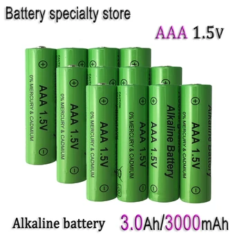 Щелочная аккумуляторная батарея AAA 1,5 В 3000 мАч/3,0 Ач Подходит для MP3 радиоуправляемых игрушек LED Flashligh