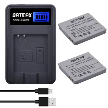 Batmax NB-4L NB4L Аккумулятор + ЖК-USB Зарядное устройство для Canon IXUS 30 40 50 55 60 PowerShot SD780 IS SD940 IS SD960 IS SD970 IS SD1000