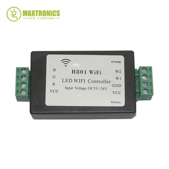 H801 RGBW светодиодный WIFI контроллер светодиодный RGB Контроллер DC5-24V вход 5CH * 4A выход Для 5050 2835 3528 SMD светодиодной ленты light tape ribbon