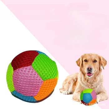 Игрушка с писклявым собачьим мячом, интерактивная игрушка, которую можно подбрасывать, прочная игрушка для щенков для активного времяпрепровождения с питомцем, веселья